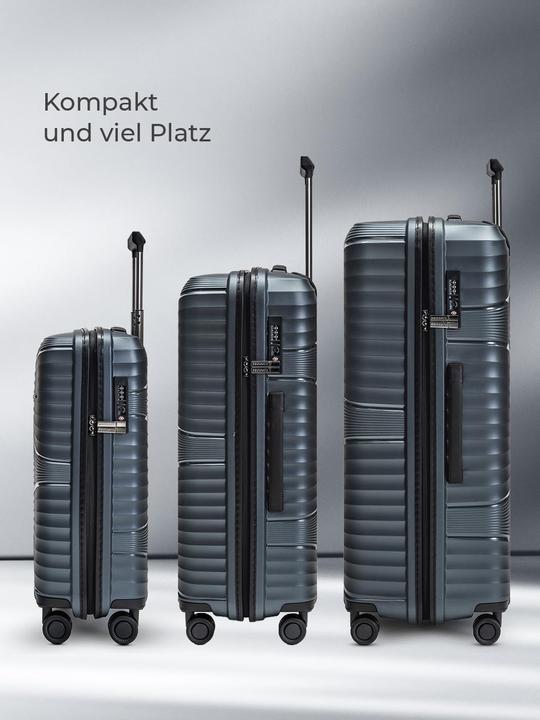 Produktbild Pactastic Collection 02 THE THREE SET 4 Rollen Kofferset 3-teilig (204 l, XL (ab 115l))