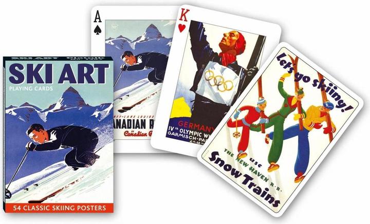 Produktbild Piatnik Poker, Ski Art (Skiing Posters) (Englisch)