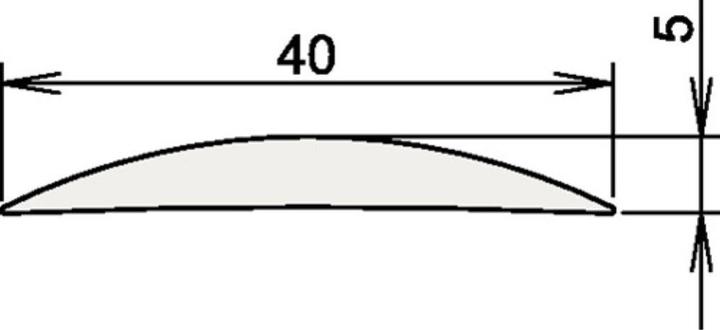 Athmer Aluschwelle 090 3-111 Länge 965 mm Aluminium silber eloxiert
