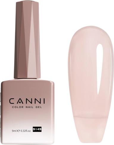 Actual product image Canni Gellack Pastelrosa Semi-Transparent / 9149 UV/LED (9149 Pastel pink semi-transparent, UV gel varnish)