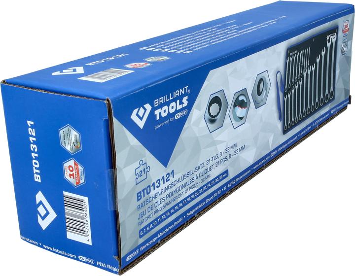 Produktbild KS Tools Ratschenringschlüssel-Satz (32 mm, 18 mm, 11 mm, 12 mm, 20 mm, 19 mm, 27 mm, 15 mm, 13 mm, 25 mm, 6 mm, 21 mm, 7 mm, 14 mm, 29 mm, 8 mm, 10  mm, 30 mm, 23 mm, 26 mm, 22 mm, 17 mm, 28 mm, 9 mm, 16 mm, 24 mm, 31 mm)