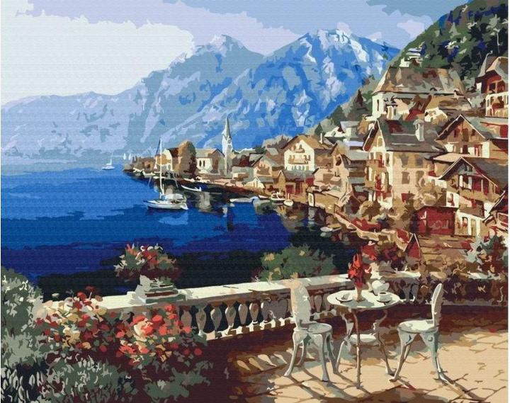 Image du produit Syma Picture Paint it! Painting by numbers Town dans les Alpes