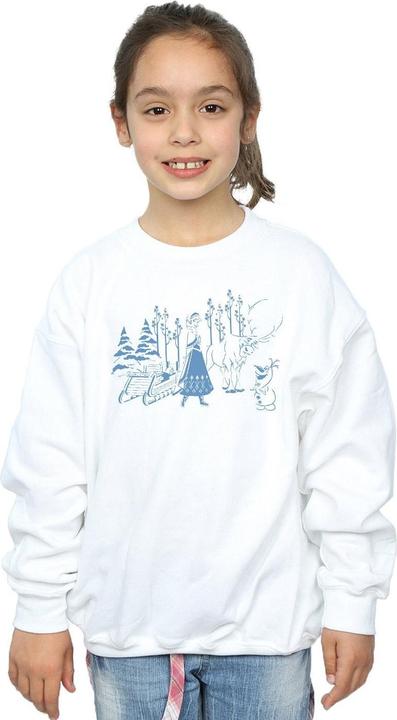 Image du produit Disney - Sweat FROZEN ANNA SVEN AND OLAF - Fille (152, 158)