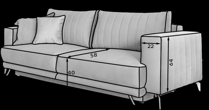Actual product image ELTAP Elise (4-seater, Sofa bed)
