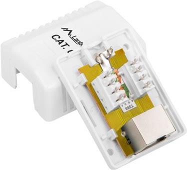 Produktbild Lanberg OS6-0001-W Steckdose RJ-45 Weiss