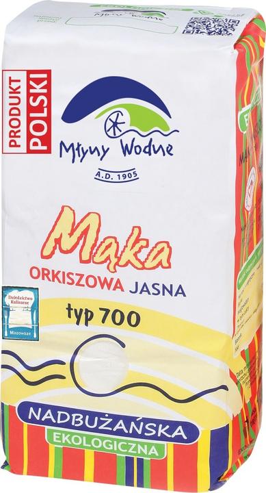 Actual product image Mlyny Wodne Sand-filled flour Basna Nadbużańska type 700 Bio 1 kg - Water mills (Eco Oaza) (100 C)