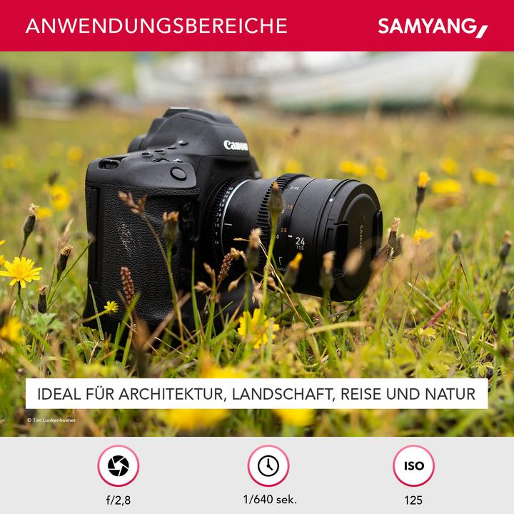 Immagine prodotto Samyang 24mm T1.5 MK2 MFT (Micro Four Thirds, Full-frame, APS-C / DX, Micro Four Thirds)