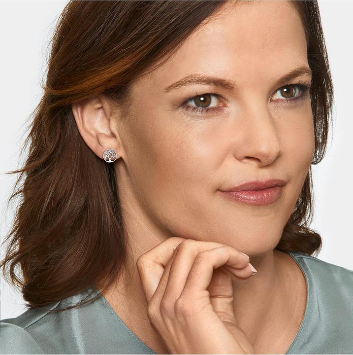 Image du produit Engelsrufer Boucles d'oreilles en argent Arbre de vie ERE-LILTREE-ST (L) (Argent 925 rhodié)