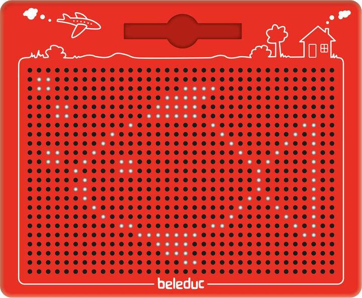 Actual product image Beleduc magnetic drawing board, red, large