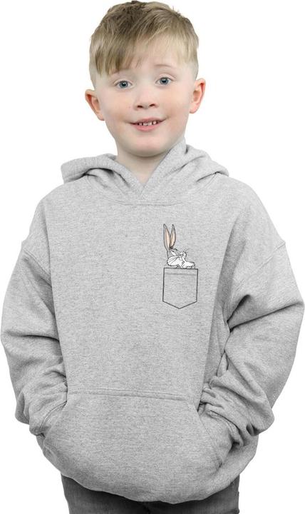 Produktbild Looney Tunes Bugs Bunny Faux Pocket Kapuzenpullover Jungen (152, 158)