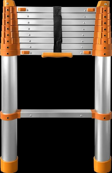 Actual product image CarTech Telescopic ladder 2.6m 1-piece aluminium (Single ladder, 48 cm)