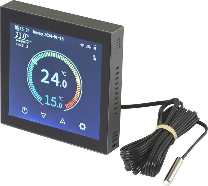 Actual product image Sygonix SY-6052180 Flush-mounted radio room thermostat Weekly programme 1pc.