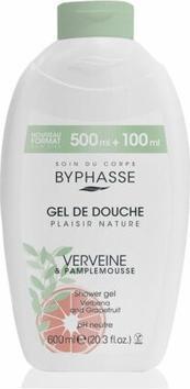 Actual product image Byphasse Verbena Grapefruit Shower Gel 600ml (600 ml)