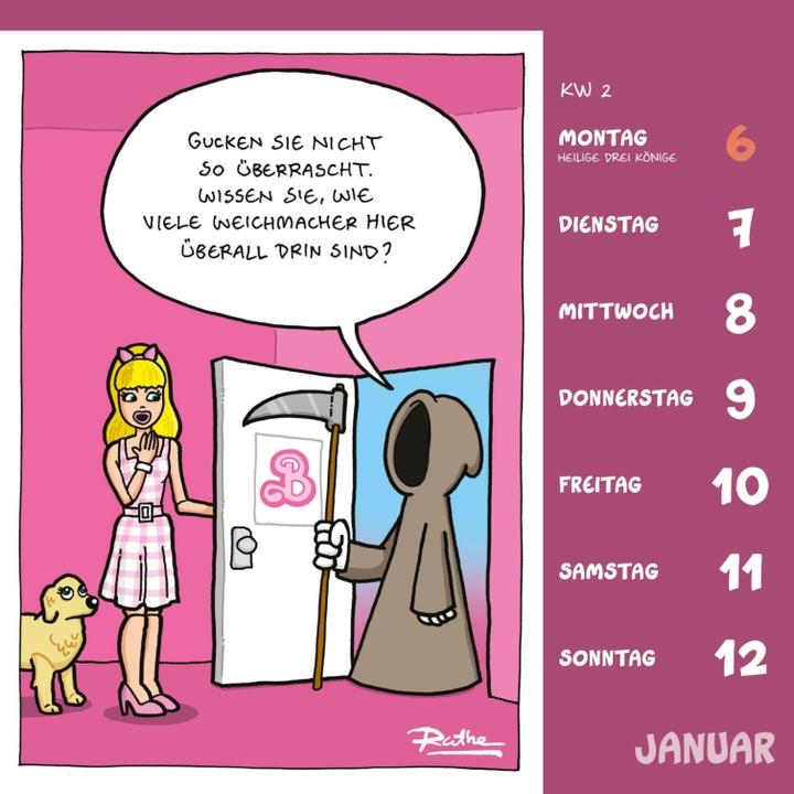 Image du produit Shit happens! Calendrier de cartes postales 2025 (17,5 x 17,5 cm, Non contraignant, Allemand)