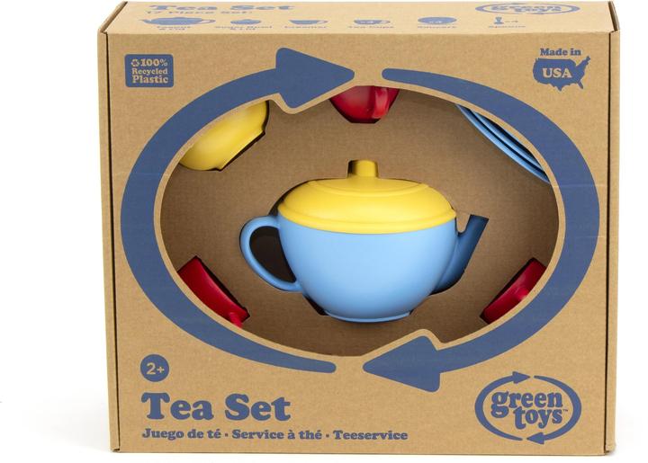 Actual product image Green Toys Tea Set blue