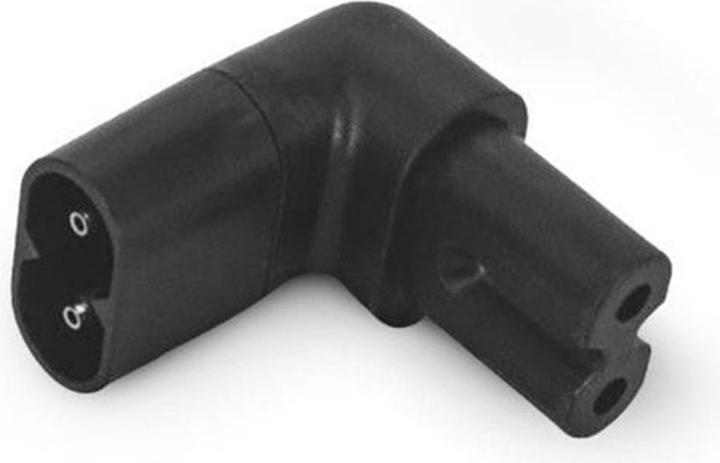 Actual product image Alpha Elettronica Adapter plug C7 - C8, front angled (C8)