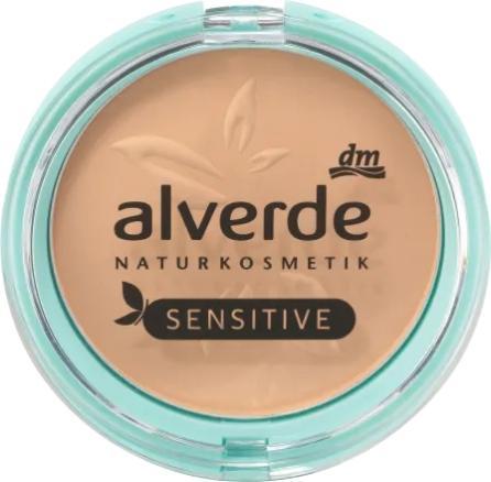 dm alverde Face Powder Mattifying Powder Sensitive Medium Beige 02
