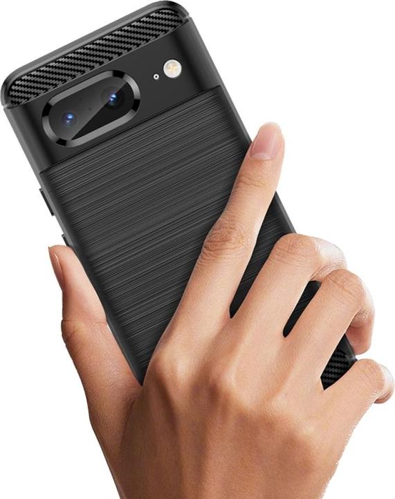Actual product image Screenguard Google Pixel 8 Cover Carbon Brushed Soft TPU (Google Pixel 8)