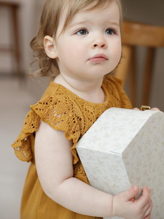 Produktbild Vertbaudet Mädchen Baby Overall mit gehäkeltem Oberteil (98)