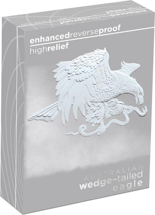 Produktbild The Perth Mint Silber Wedge Tailed Eagle 1 oz RP - High Relief 2021 (999.90, 2021)
