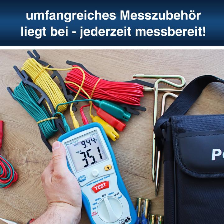 Actual product image Peaktech P 2700 Earth resistance meter (Measuring device case)