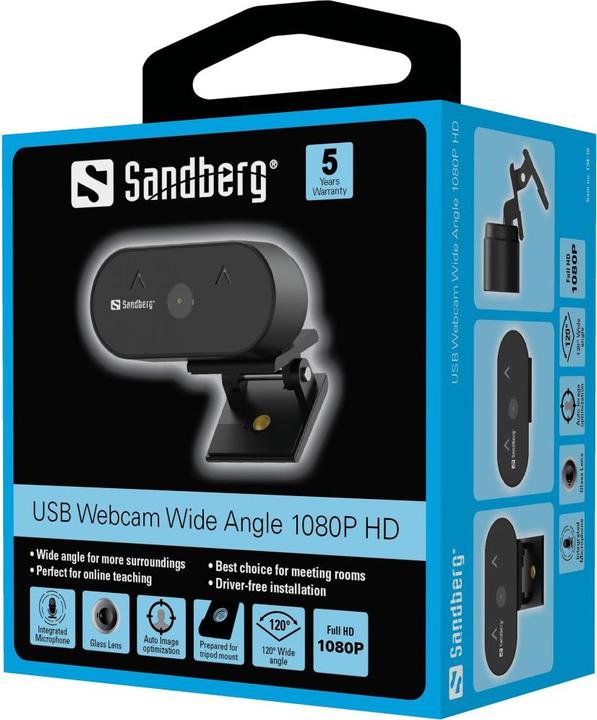 Produktbild Sandberg Webcam Wide Angle (2 Mpx)