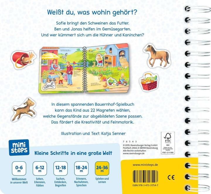 Produktbild Ravensburger Was gehört wohin? Auf dem Bauernhof (Deutsch)