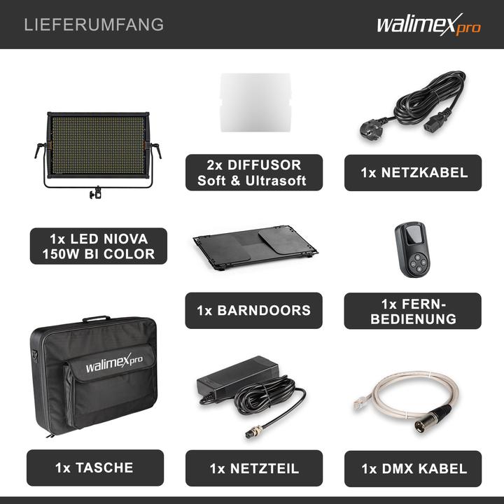 Produktbild Walimex pro LED Niova 150-F Pro Bi Color (Flächenleuchte)