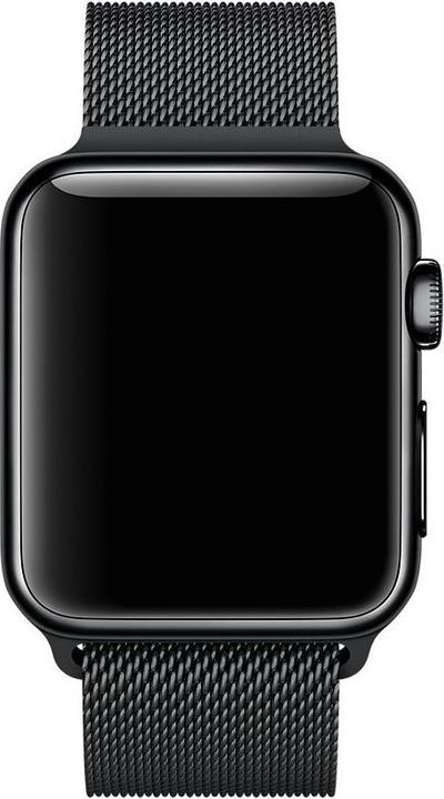 Immagine prodotto PhoneLook Bracciale milanais en acier noir 42mm / 44mm / 45mm (42 mm, 44 mm, 45 mm, Alluminio)