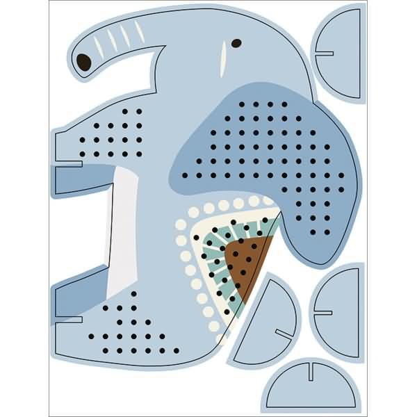 Actual product image Ursus Elephant cross stitch kit