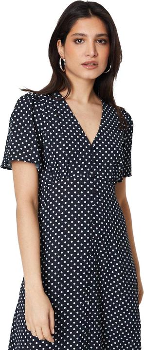 Actual product image Dorothy Perkins Womens/Ladies Spotted Button Through Flutter Midi Dress (42 D)