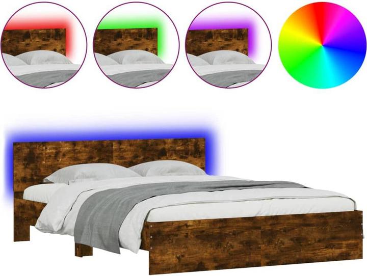 Immagine prodotto VidaXL Struttura letto con testiera e illuminazione a LED (160 x 200 cm)