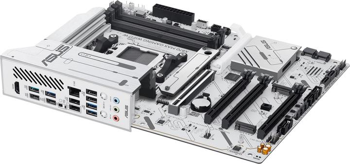 Produktbild ASUS MB AMD AM5 X870 MAX GAMING WIFI7 White (AM5, AMD X870, ATX)