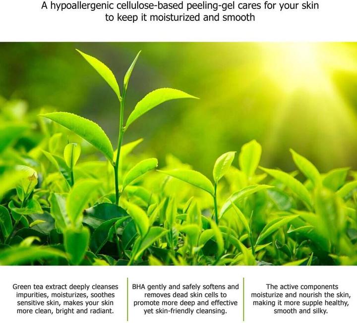 Actual product image JKosmec All Bright Green Tea and BHA Basic Peeling Gel (Exfoliation, 180 ml)