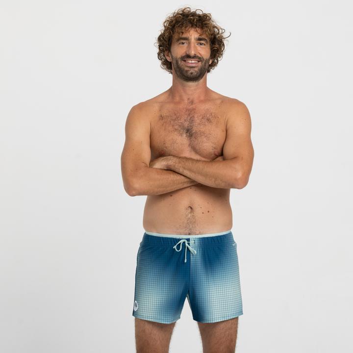 Immagine prodotto Nabaiji Pantaloncini da bagno corti da uomo - 100 Camo blu (XXL)