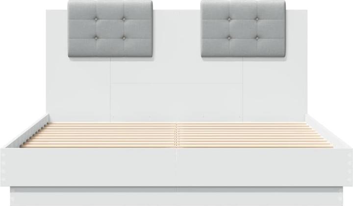 Actual product image VidaXL Bed frame with headboard and LED lights (135 x 190 cm)