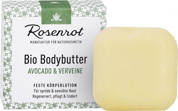 Produktbild Rosenrot Feste Bodybutter AVOCADO & VERVEINE (Körperlotion)