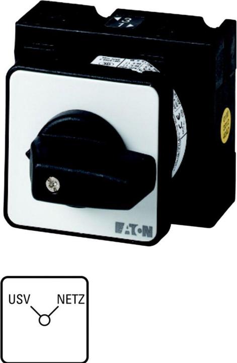 Produktbild Eaton T3-2-15542/E Umschalter 098826 Kont4 32A USV-NETZ 90° rastend Einbau
