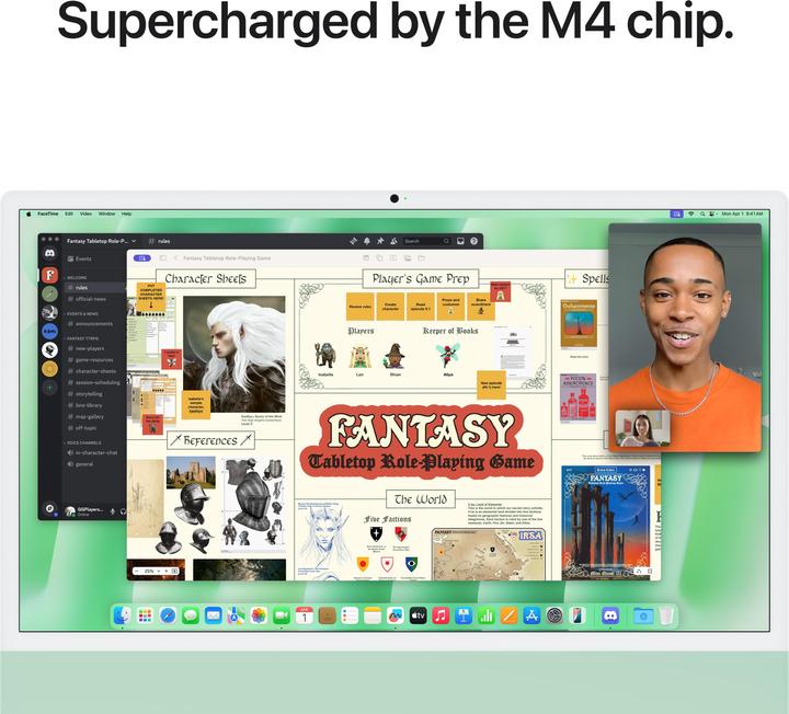 Productafbeelding Apple iMac 2024 (M4, 16 GB, 256 GB, Apple M4 8-kern)