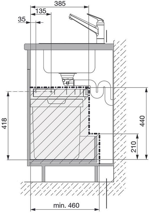 Produktbild Peka Metall Abfall-Einsatzsystem PEKA Oeko Universal 40+17 (40 l)