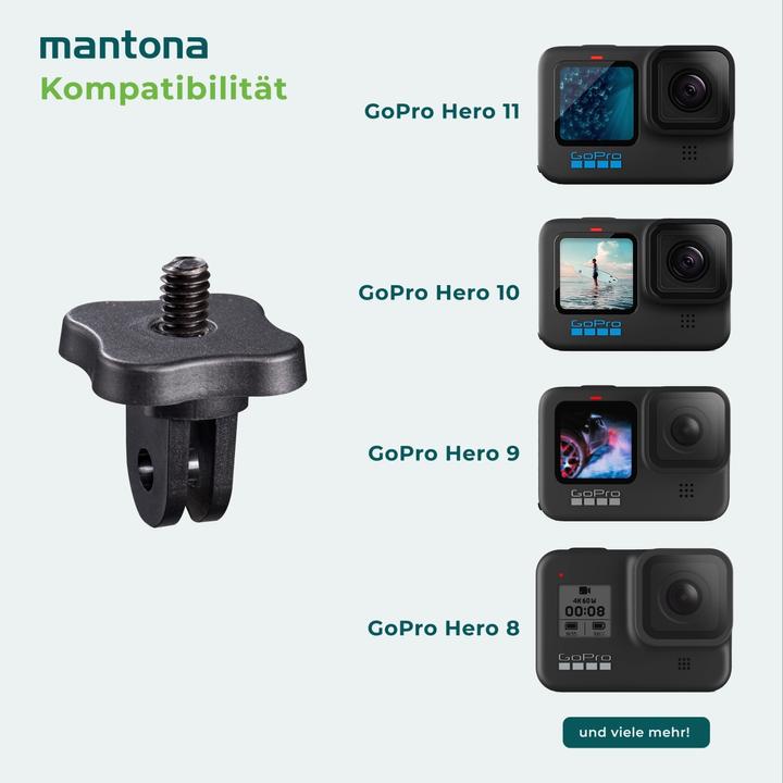 Produktbild mantona 20233 - Rack-Zubehör (GoPro HERO8 Black)