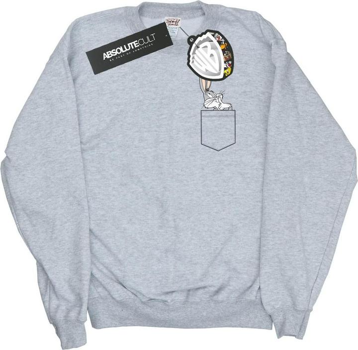 Produktbild Looney Tunes Bugs Bunny Faux Pocket Sweatshirt (L)