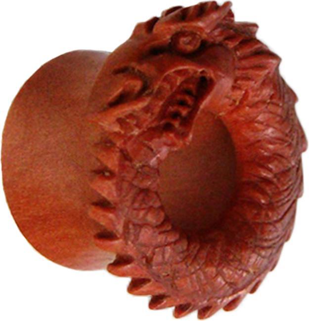 Produktbild Star Piercing Flared Tunnel Wikingerschlange aus Sawo Holz (ohne Messing, Organisch)