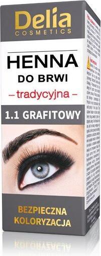 Produktbild Delia Cosmetics Delia - Henna for eyebrows 1.1 Graphite 2g