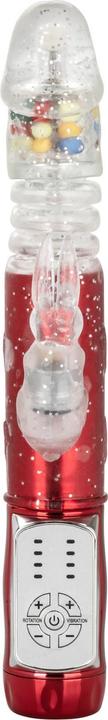 Actual product image CalExotics Naughty Bits® Cumball Machine™ Thrusting Jack Rabbit® Vibrator