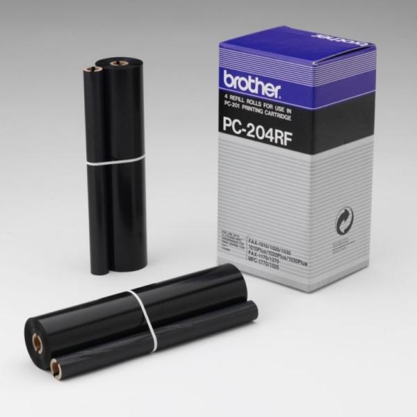 Image du produit Inkadoo Brother PC204RF Rouleau transfert thermique 420 pages UV=4 noir Brother Fax 1010