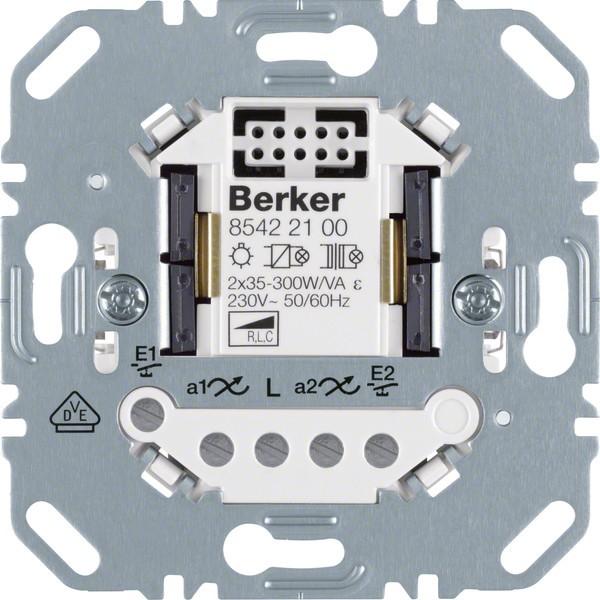 Produktbild Berker Universal Tastdimmer 85422100 2fach (auch für LED 12-54 Watt je Kanal