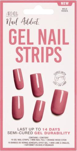 Produktbild Ardell Nail Addict Gel Nail Strips Wild Roses 16 Stk (Rose)