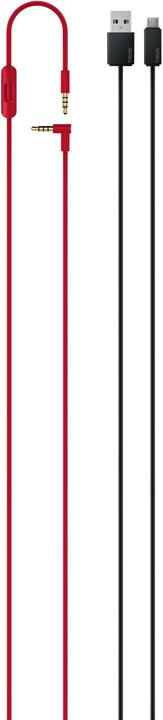 Actual product image Beats Studio3 wireless headphones (Defiant Black-Red) (ANC, 22 h, Cable)