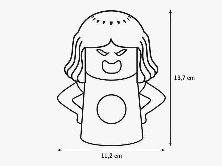 Image du produit Brainstream Nettoyeur micro-ondes Angry Mama violet/vert